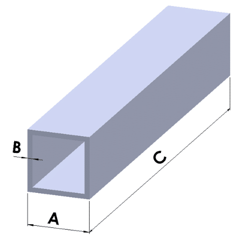 Esquema Tubo Quadrado